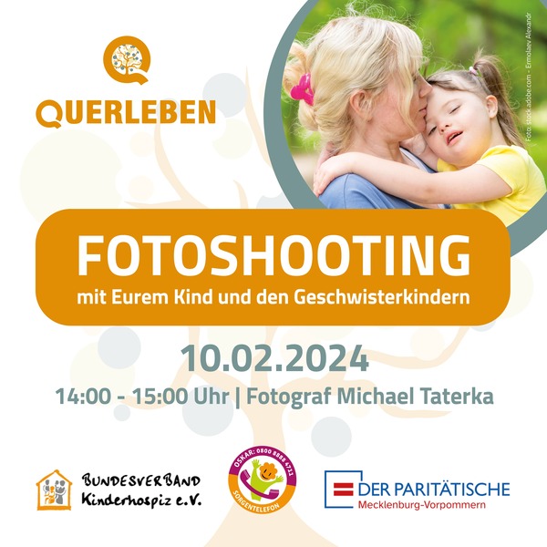 Ein Flyer für ein Fotoshooting-Event in Deutschland.